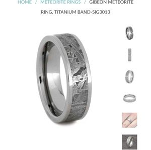Men's Meteorite Ring